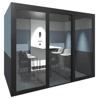 SILENT ROOM L - Meetingbox | Raum-in-Raum, Schallschutz, Für 4 Personen, Bezugsstoffe BERTA / VELITO / SYNERGY