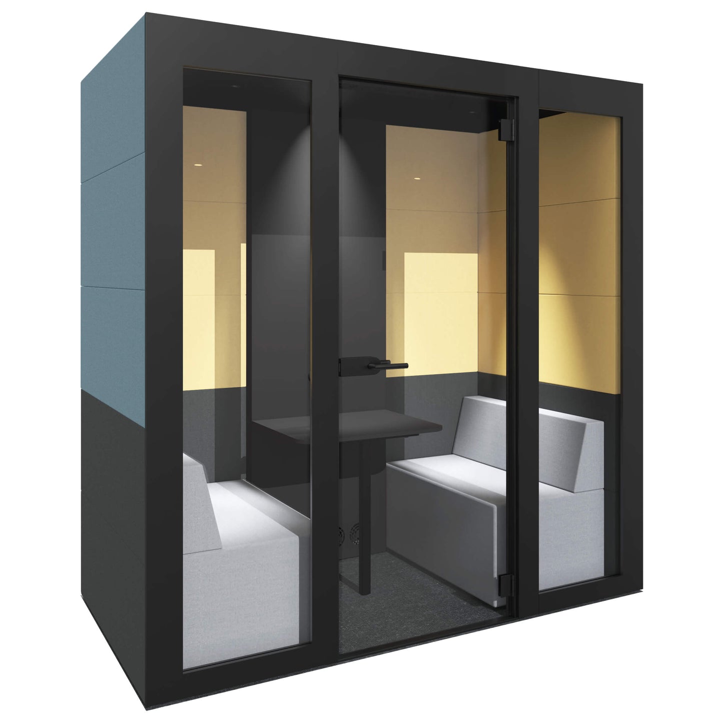 SILENT ROOM M - acoustic system | Room-in-room, soundproofing, for 2 people, upholstery fabrics BERTA / VELITO / SYNERGY