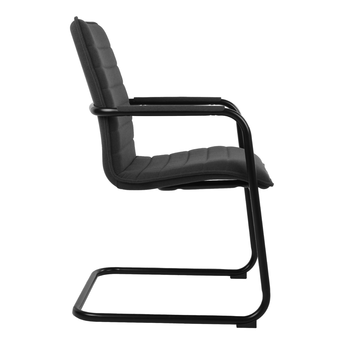 SILVIE Cantilever Chair | Fixed armrests, upholstered seat