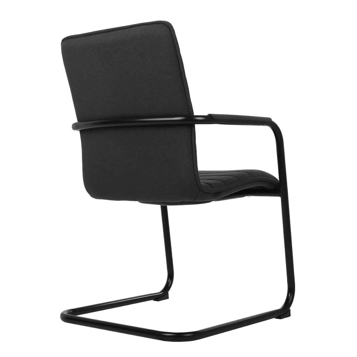 SILVIE Cantilever Chair | Fixed armrests, upholstered seat