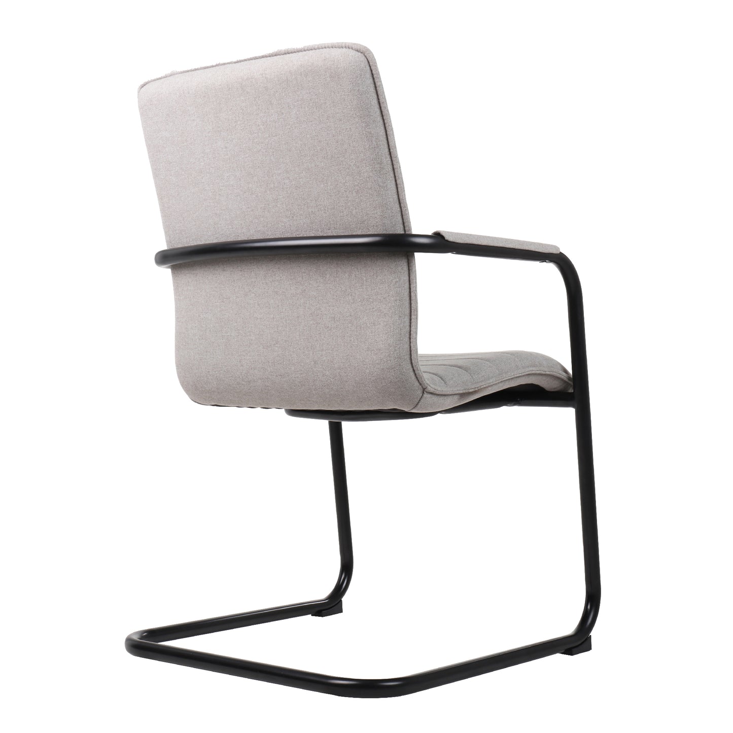 SILVIE Cantilever Chair | Fixed armrests, upholstered seat