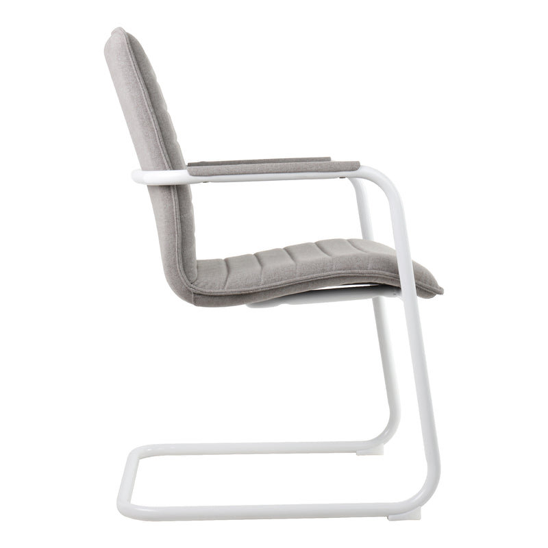SILVIE Chaise cantilever | Accoudoirs fixes, assise rembourrée - 3 Main Image