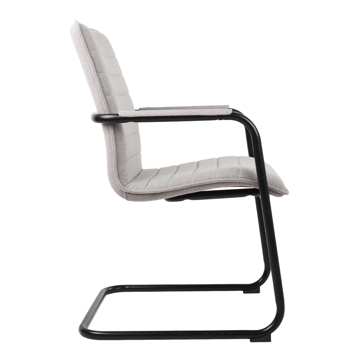 SILVIE Cantilever Chair | Fixed armrests, upholstered seat