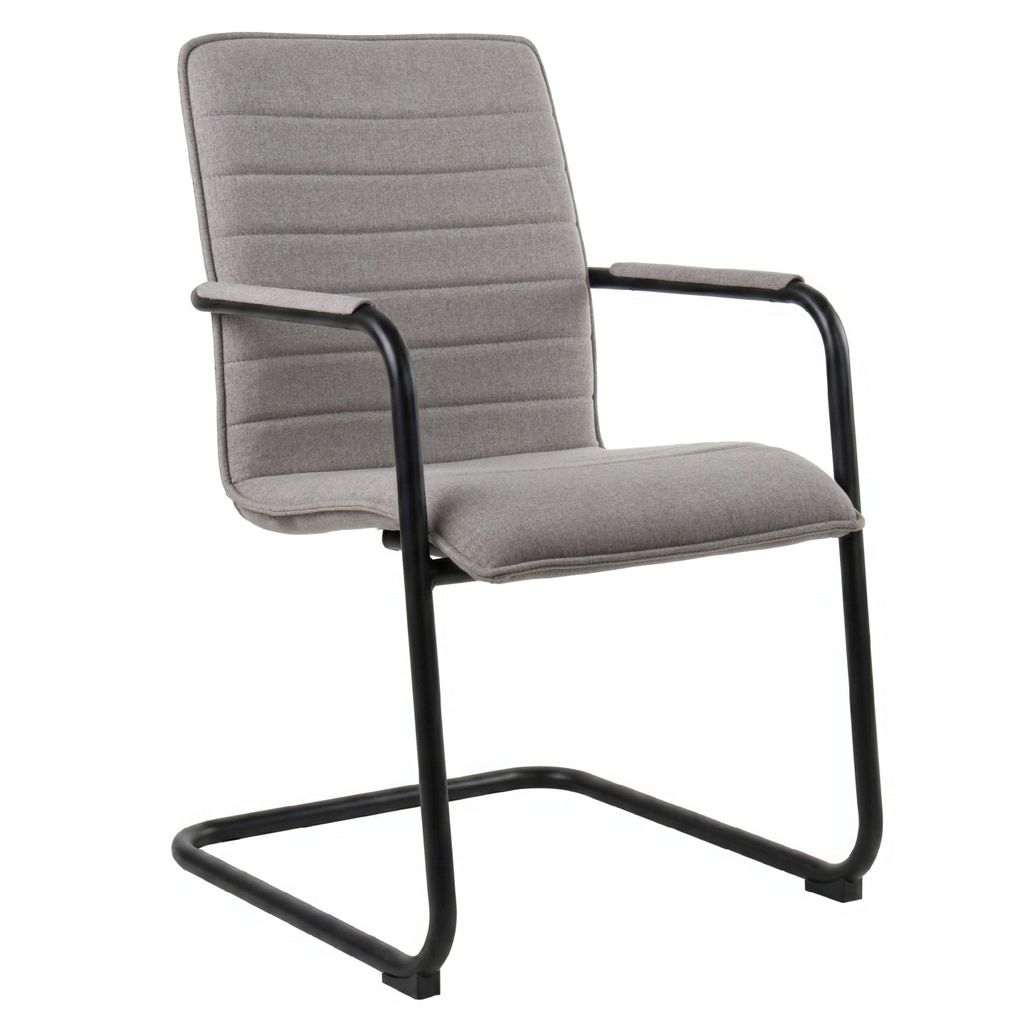SILVIE Cantilever Chair | Fixed armrests, upholstered seat