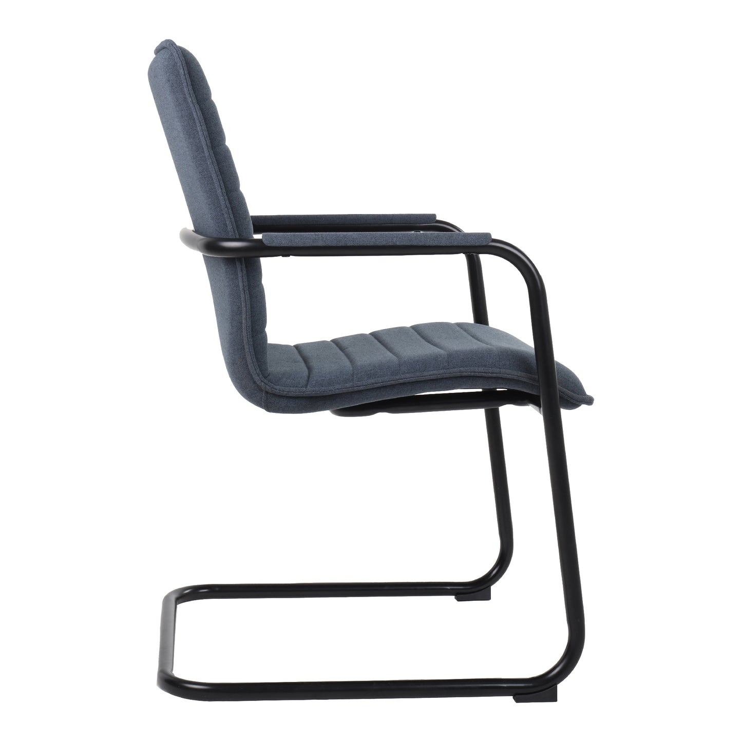SILVIE Cantilever Chair | Fixed armrests, upholstered seat