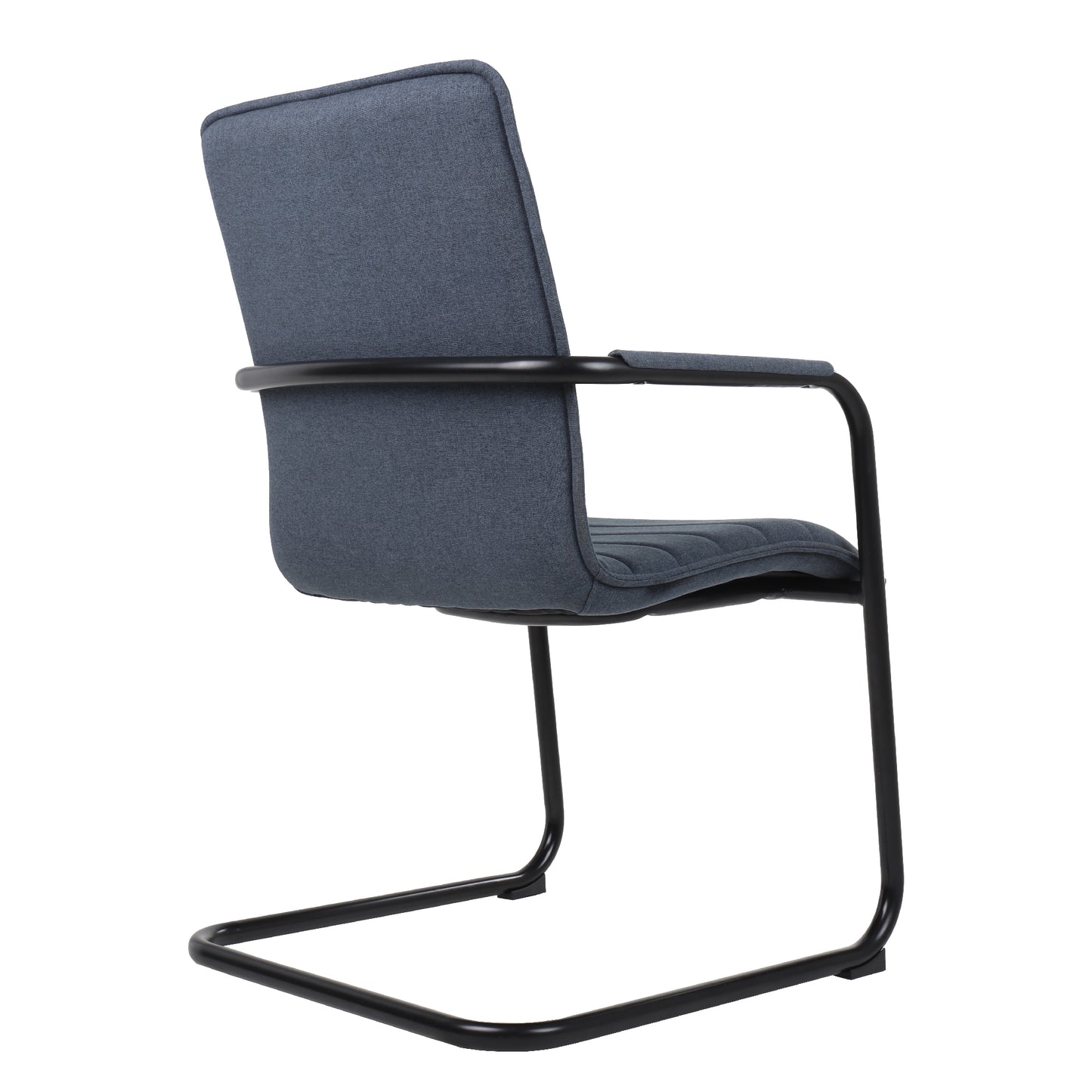 SILVIE Cantilever Chair | Fixed armrests, upholstered seat
