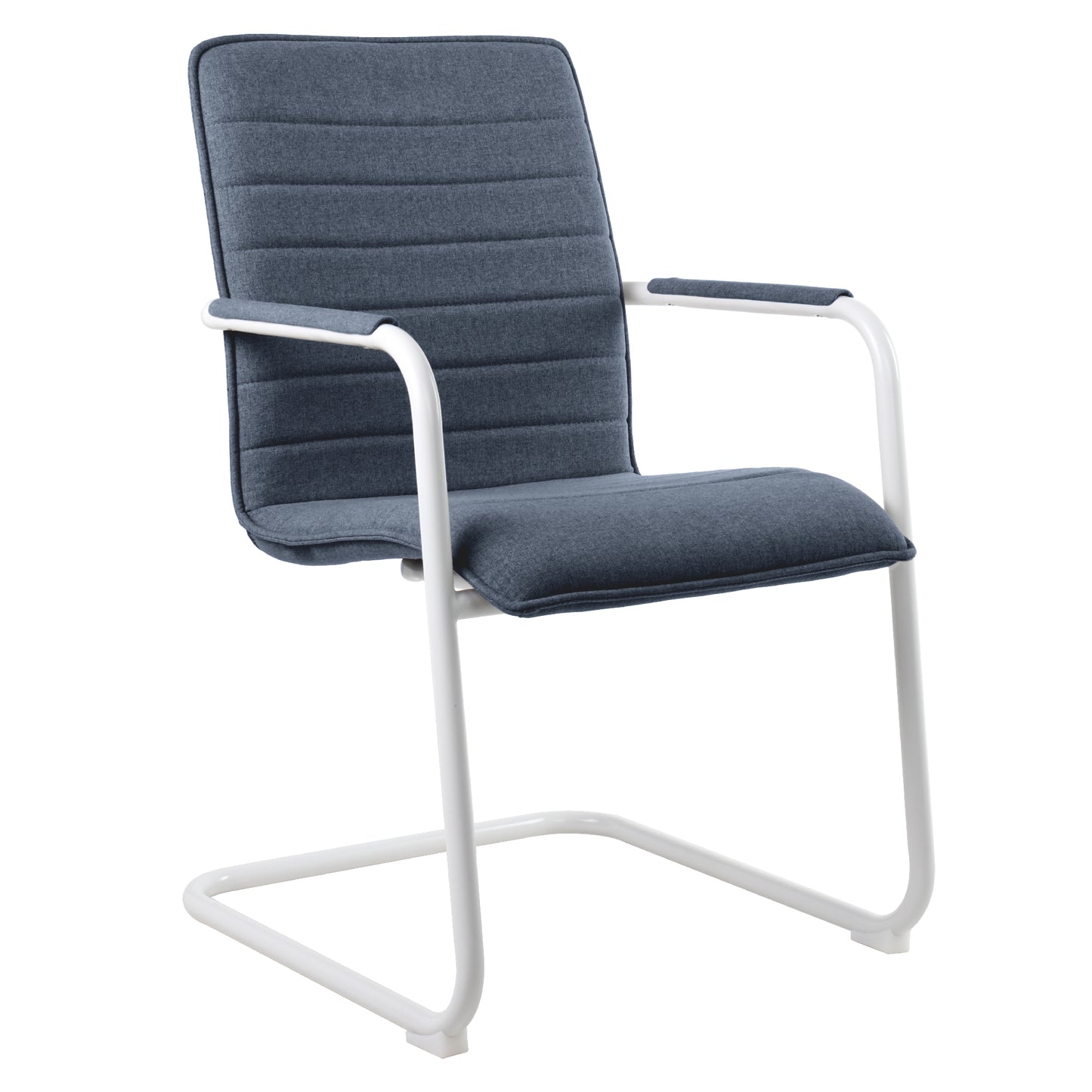SILVIE Cantilever Chair | Fixed armrests, upholstered seat
