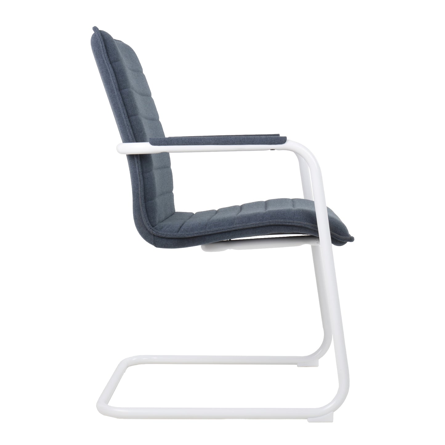 SILVIE Cantilever Chair | Fixed armrests, upholstered seat