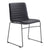 Chaise de conférence SILVIE | Piètement en patins, noir