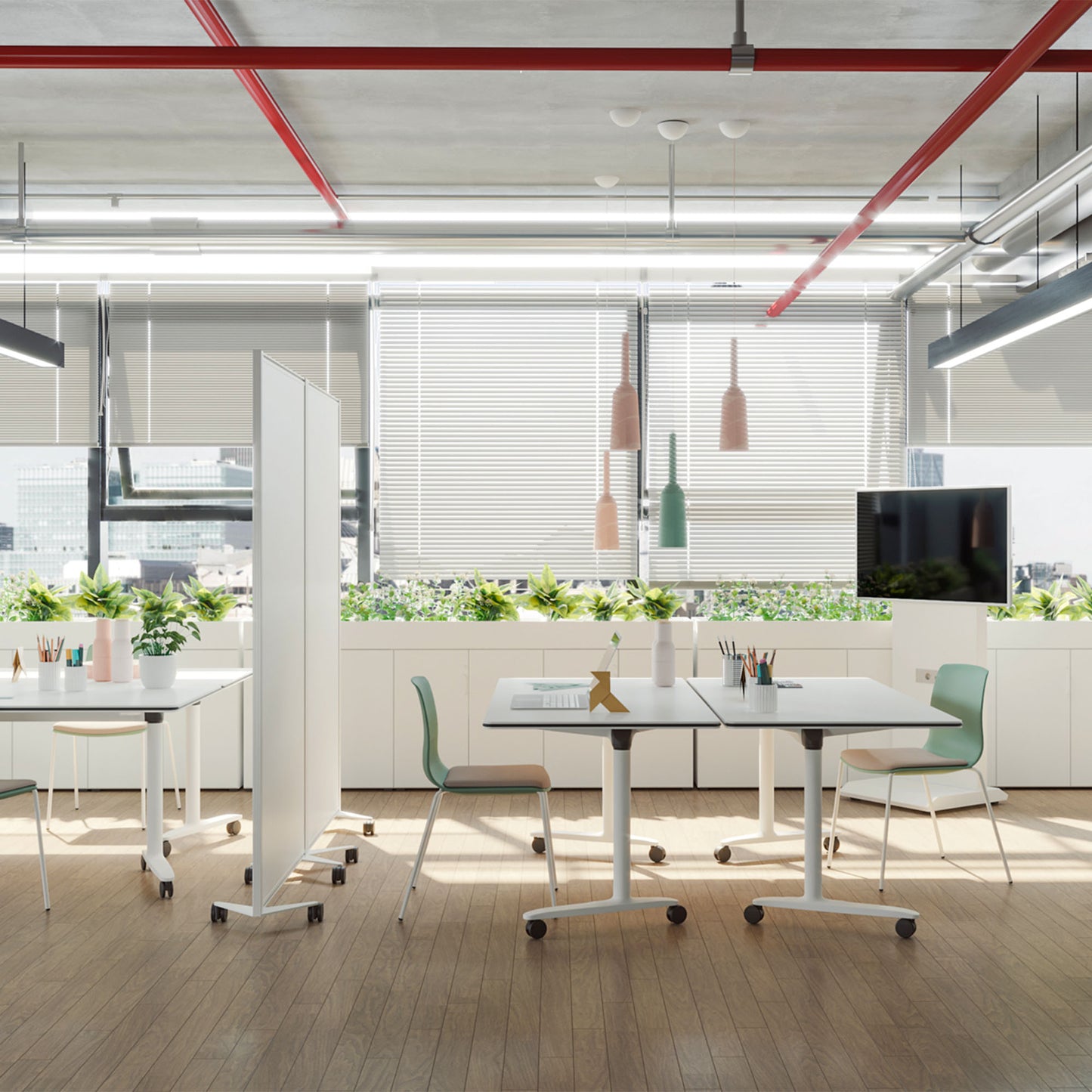SKILL Schreibtisch | 1200-1800 x 740 mm, klappbar, stapelbar