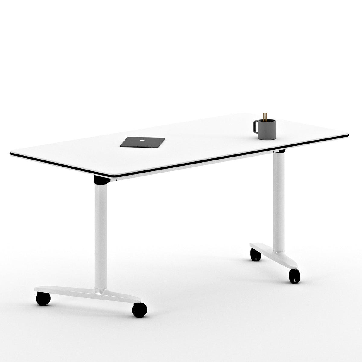 SKILL Schreibtisch | 1200-1800 x 740 mm, klappbar, stapelbar - 25 Lightbox Main Image