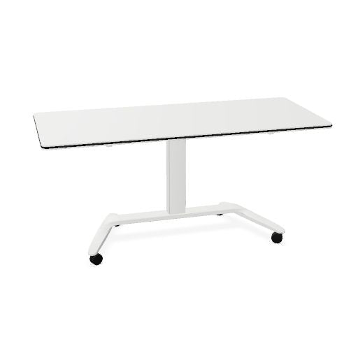 SKILL Schreibtisch | 670-1600 x 740-104 mm, klappbar, stapelbar, manuell höhenverstellbar