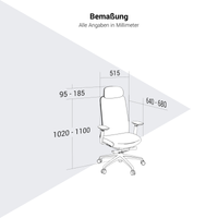 SMART ADJUST Bürodrehstuhl | Synchronmechanik, 4D-Armlehnen, Kopfstütze optional, Schwarz