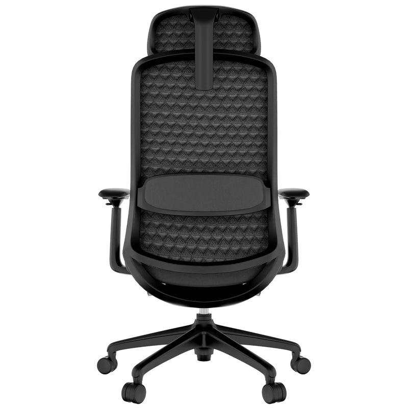 SMART ADJUST office swivel chair | Synchro mechanism, 4D armrests, optional headrest, Black  - 6 Main Image