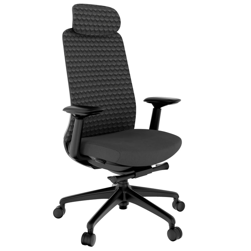 SMART ADJUST office swivel chair | Synchro mechanism, 4D armrests, optional headrest, Black  - 1 Main Image