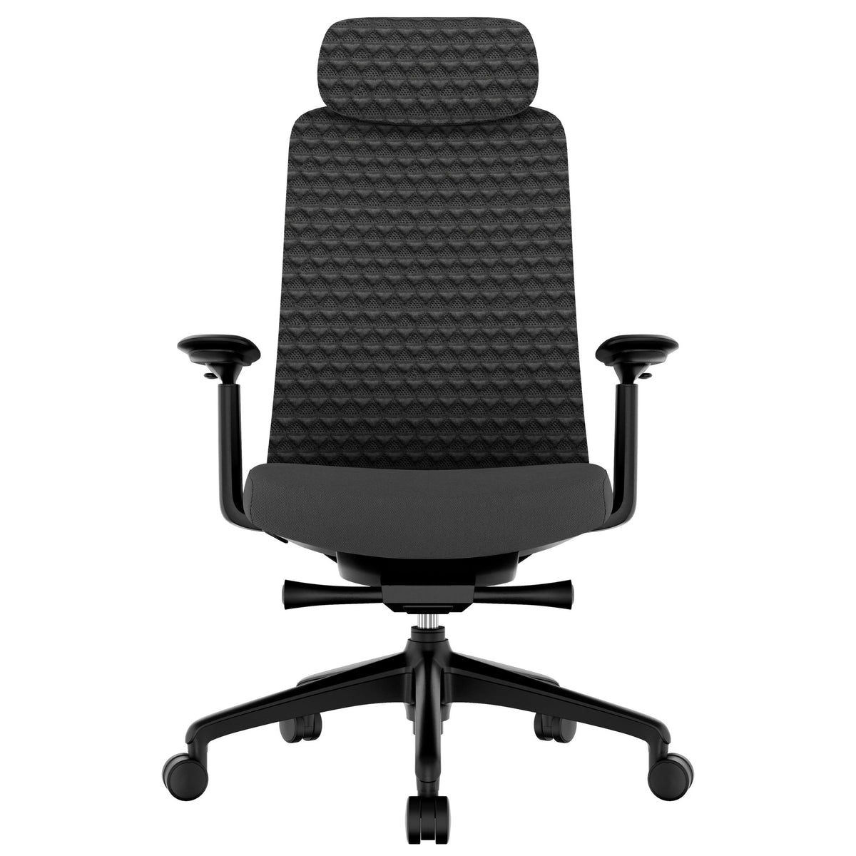 SMART ADJUST office swivel chair | Synchro mechanism, 4D armrests, optional headrest, Black  - 3 Lightbox Main Image