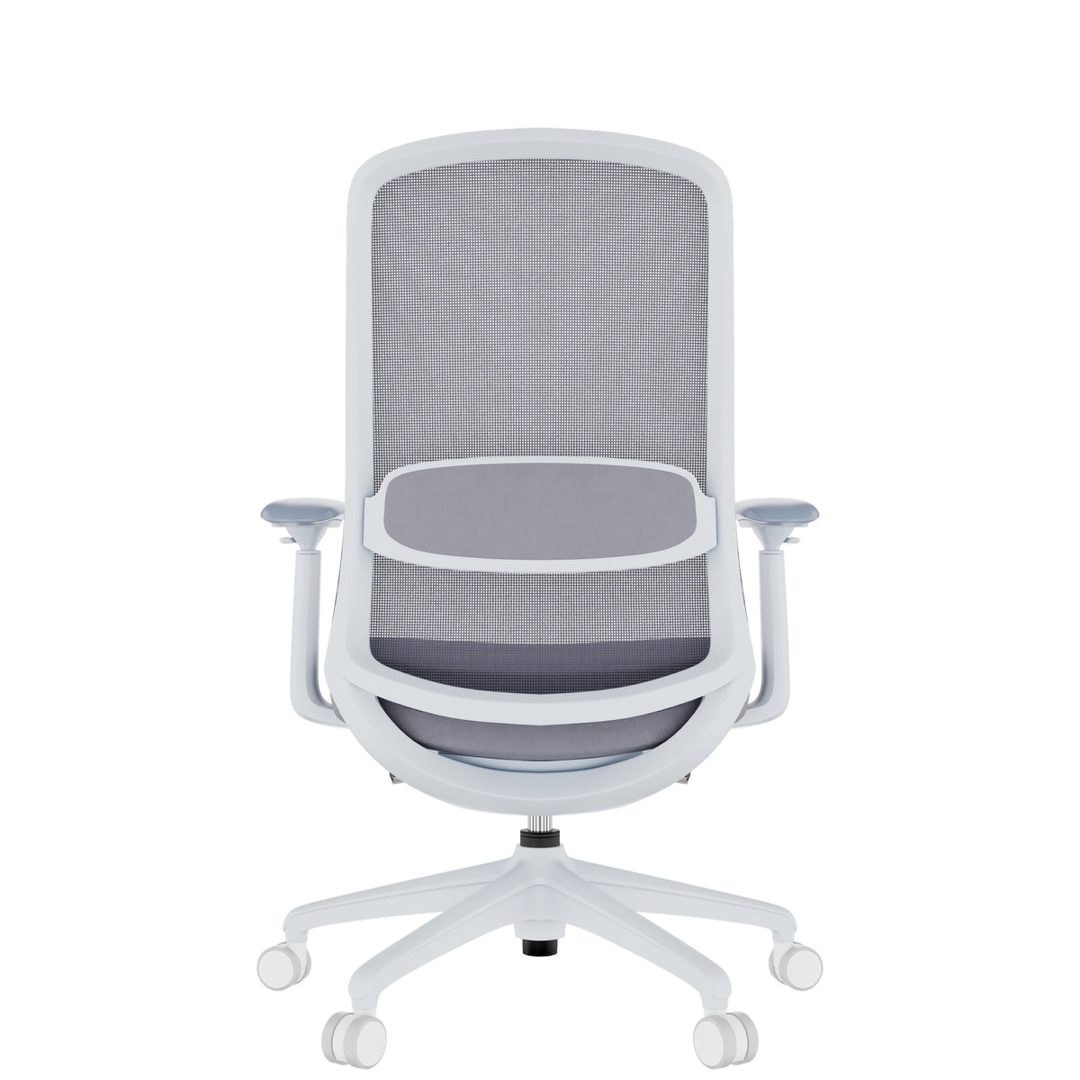 SMART ADJUST NET office swivel chair | synchro mechanism, 4D armrests, optional headrest, grey  - 5 Lightbox Main Image