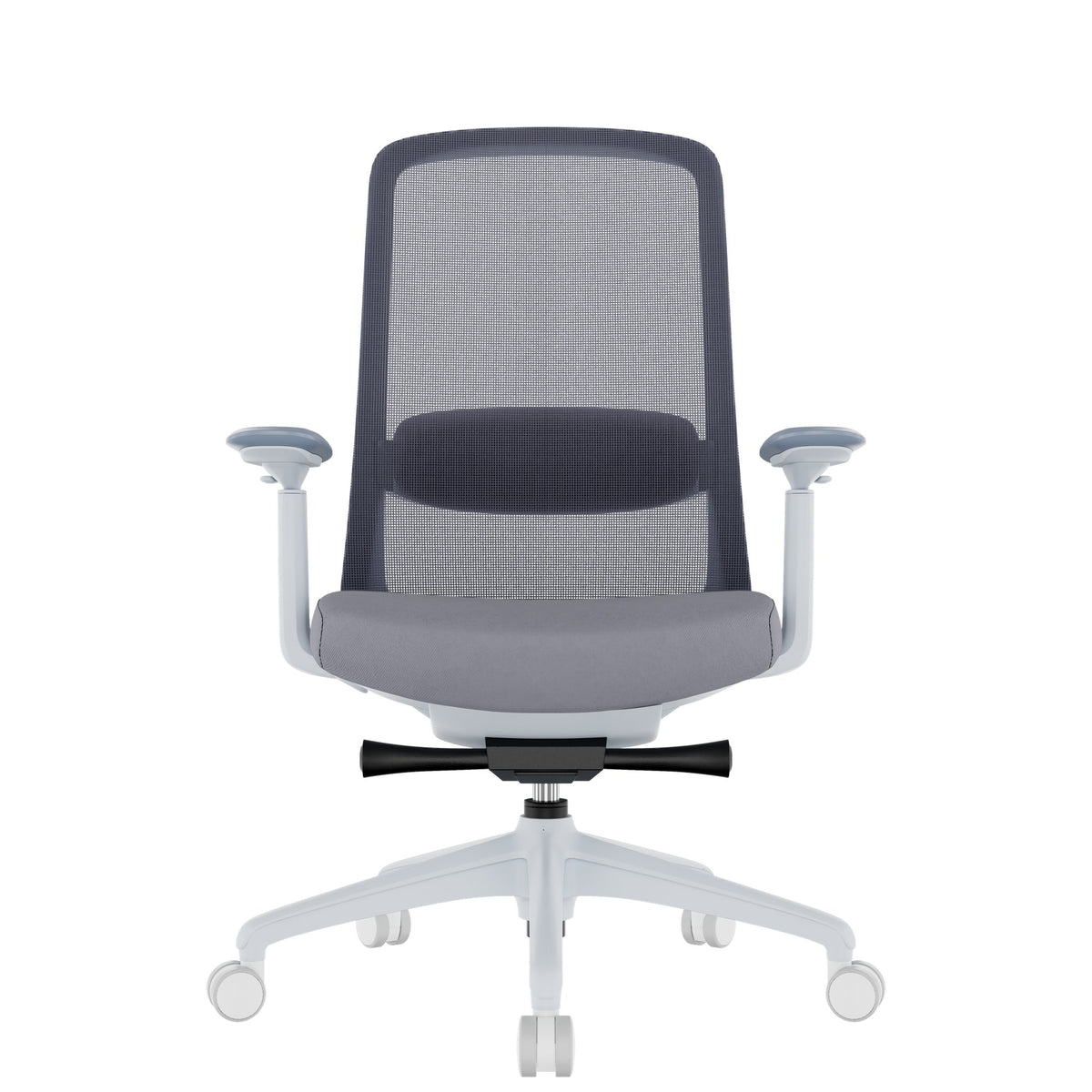 SMART ADJUST NET office swivel chair | synchro mechanism, 4D armrests, optional headrest, grey  - 2 Lightbox Main Image