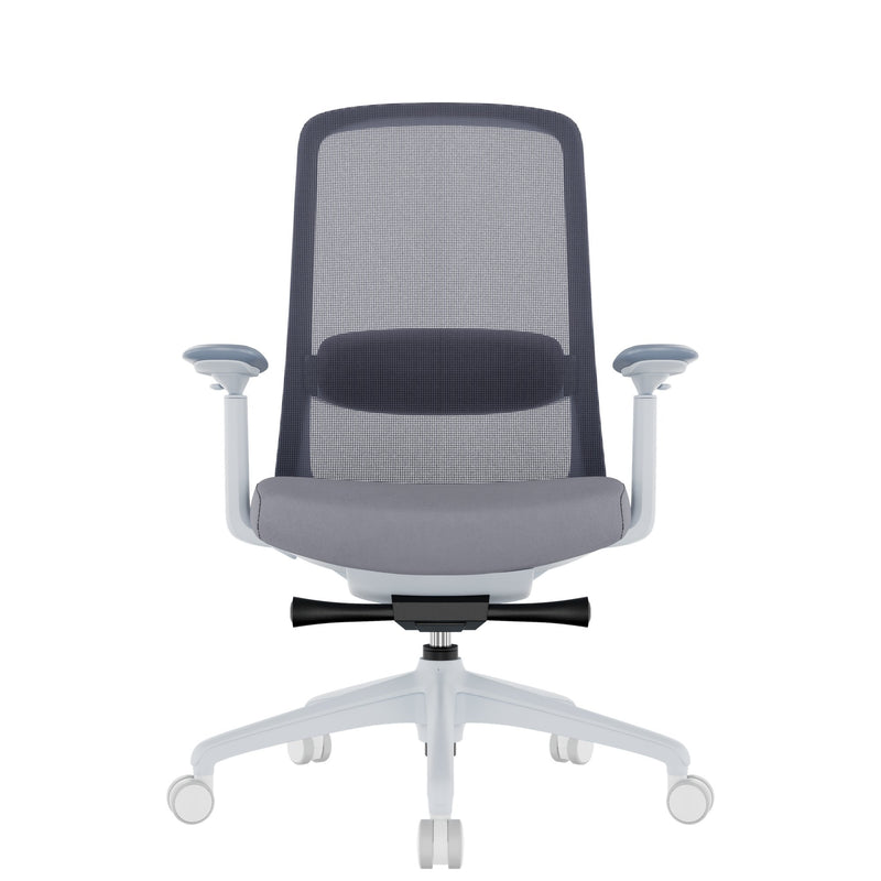SMART ADJUST NET office swivel chair | synchro mechanism, 4D armrests, optional headrest, grey  - 2 Main Image