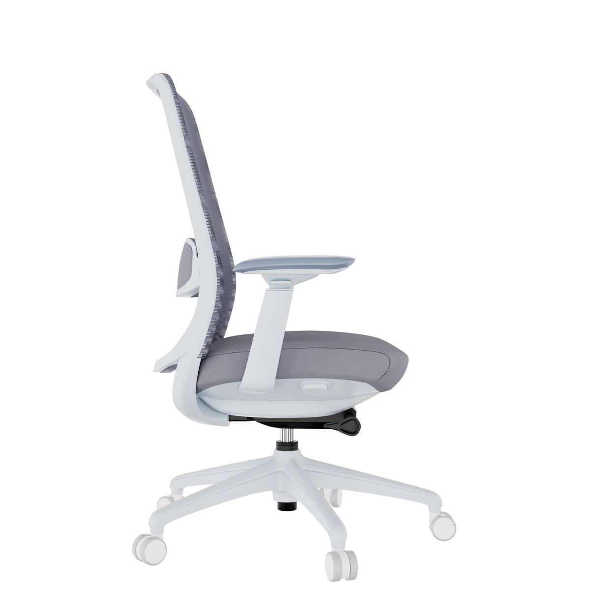 SMART ADJUST NET office swivel chair | synchro mechanism, 4D armrests, optional headrest, grey  - 3 Lightbox Main Image