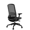 Smart Adjust net office swivel chair | Synchronous mechanics, 4D armrests, headrest optional, black - 5 Thumbnail Image