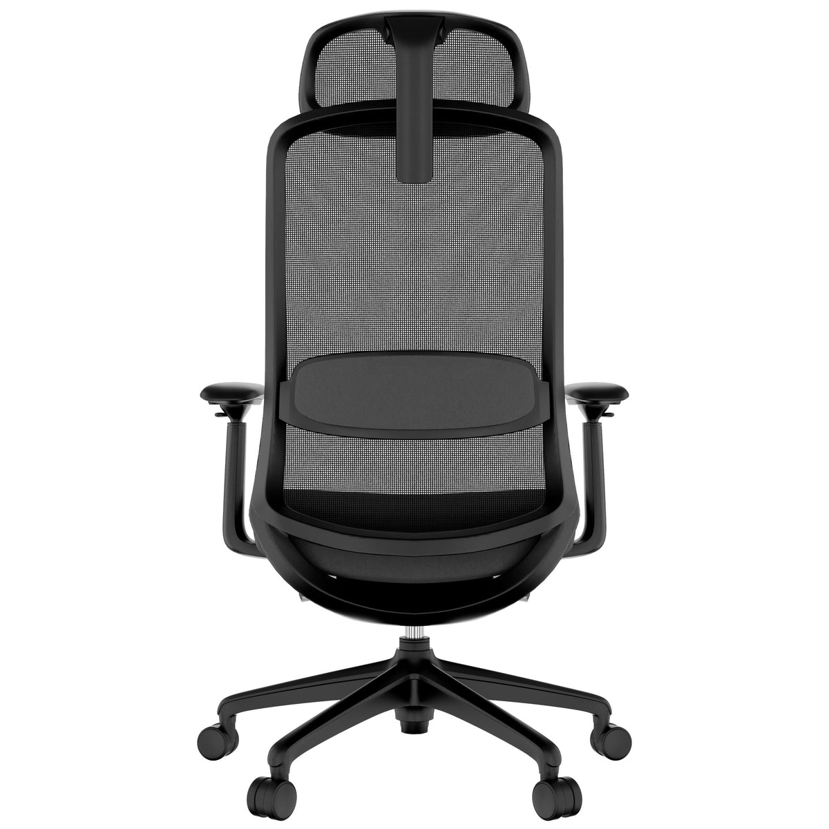 Smart Adjust net office swivel chair | Synchronous mechanics, 4D armrests, headrest optional, black - 6 Lightbox Main Image