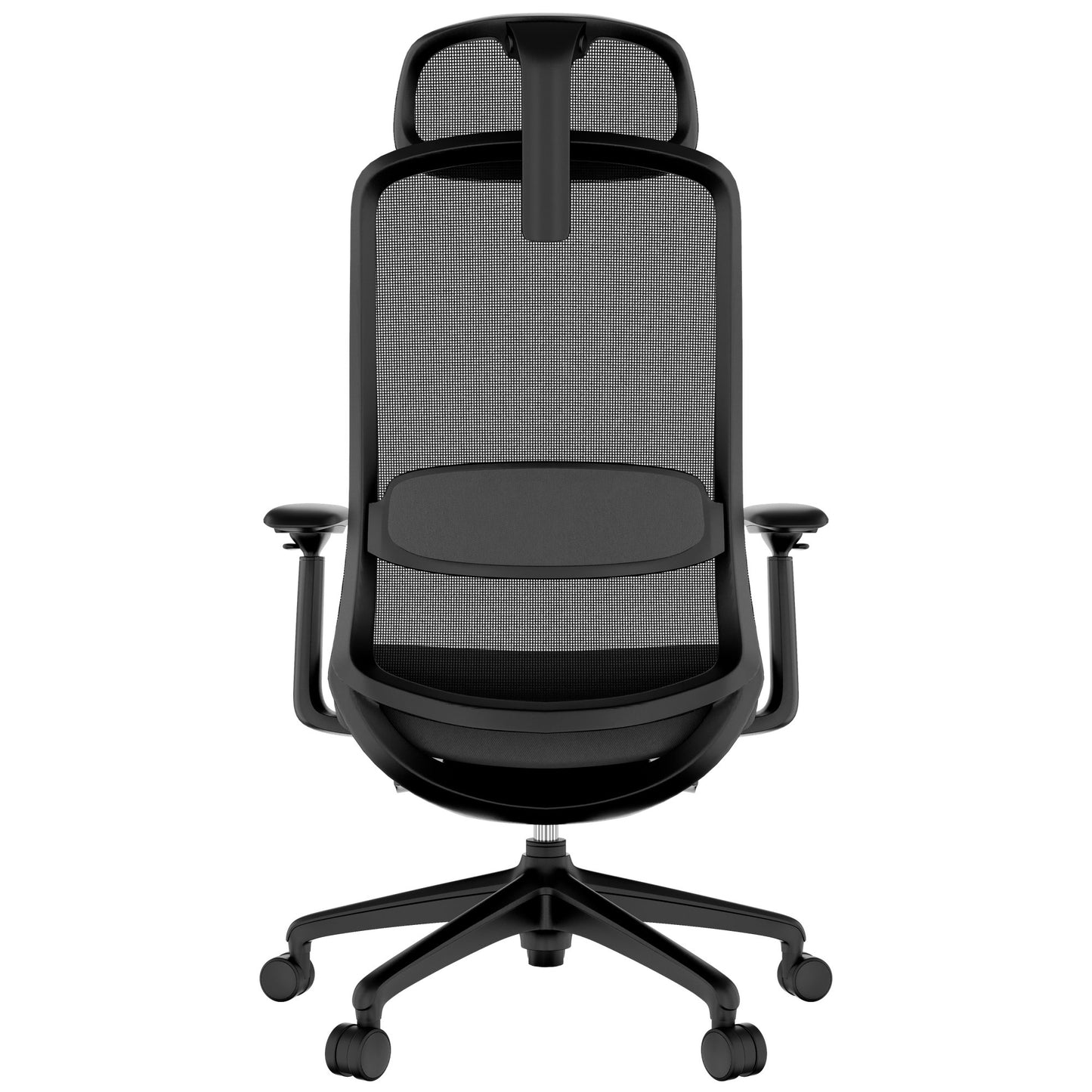 Smart Regola Net Office Swivel Chair | Meccanica sincrona, braccioli 4D, poggiatesta opzionale, nero