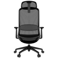 Smart Regola Net Office Swivel Chair | Meccanica sincrona, braccioli 4D, poggiatesta opzionale, nero