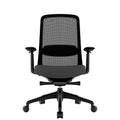 Smart Adjust net office swivel chair | Synchronous mechanics, 4D armrests, headrest optional, black - 3 Thumbnail Image