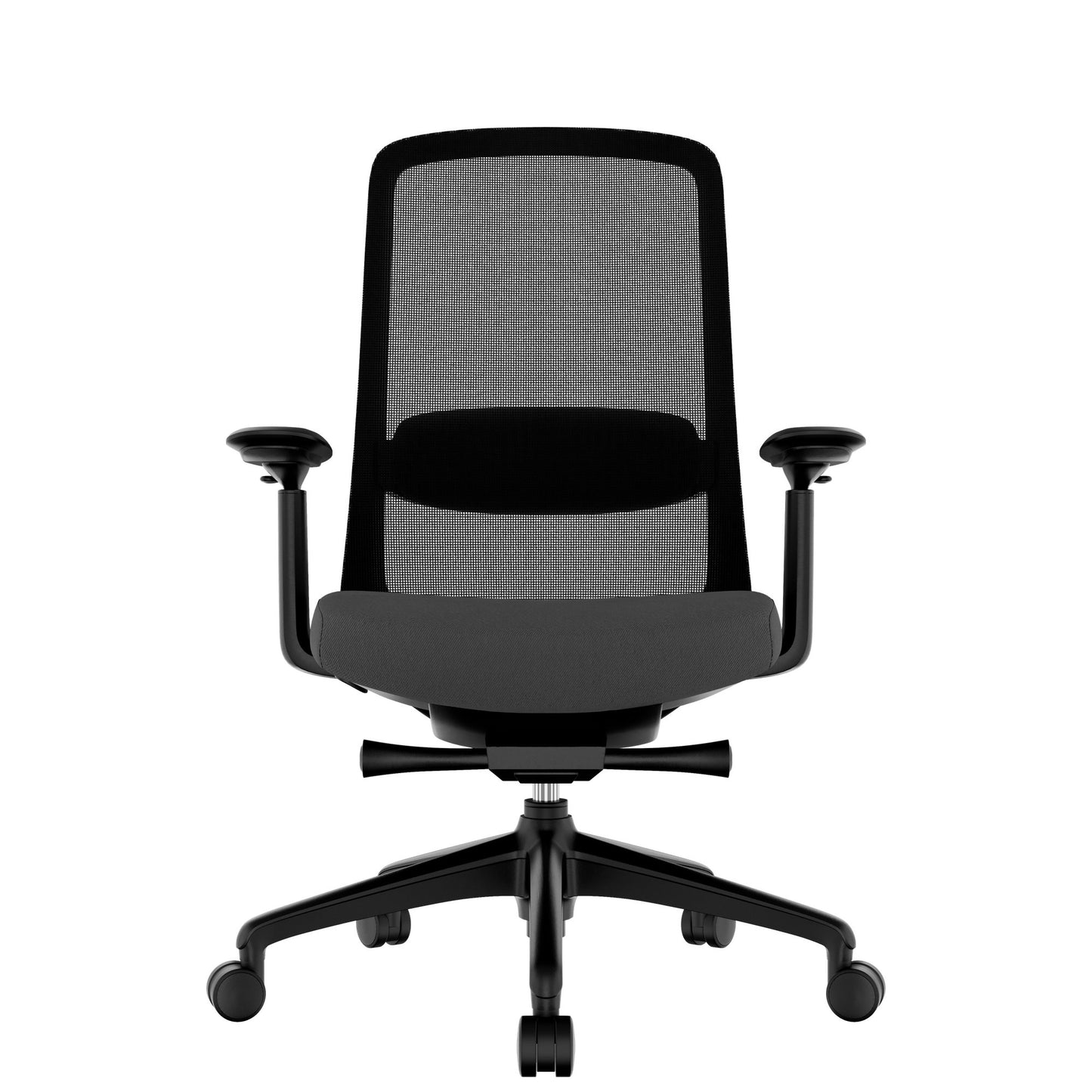 Smart Regola Net Office Swivel Chair | Meccanica sincrona, braccioli 4D, poggiatesta opzionale, nero