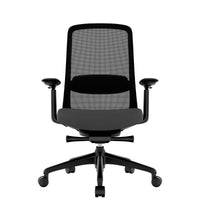 Smart Regola Net Office Swivel Chair | Meccanica sincrona, braccioli 4D, poggiatesta opzionale, nero