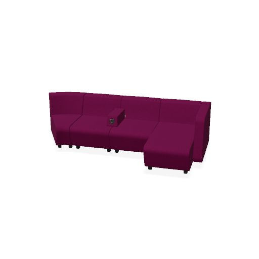 SOFT ROCK Sofa | 2526 x 690 mm, 4-Sitzer