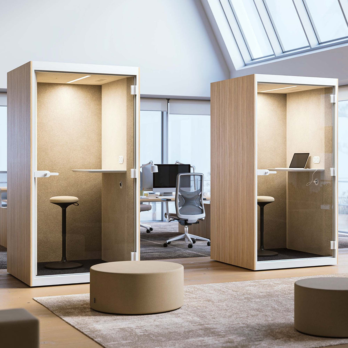 SONUS S Telefonbox | Premium Raum-in-Raum, Schallschutz, Für 1 Personen - 8 Lightbox Main Image