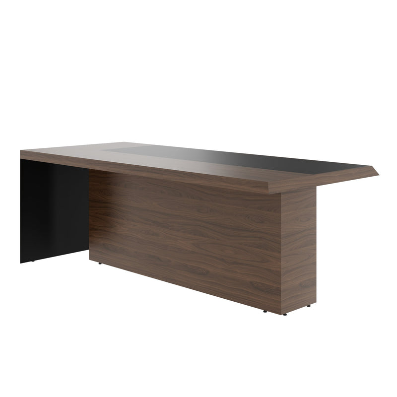 SORANO Chefschreibtisch | 2100 x 730 mm, Seitenwange mit Standfuß - 5 Main Image