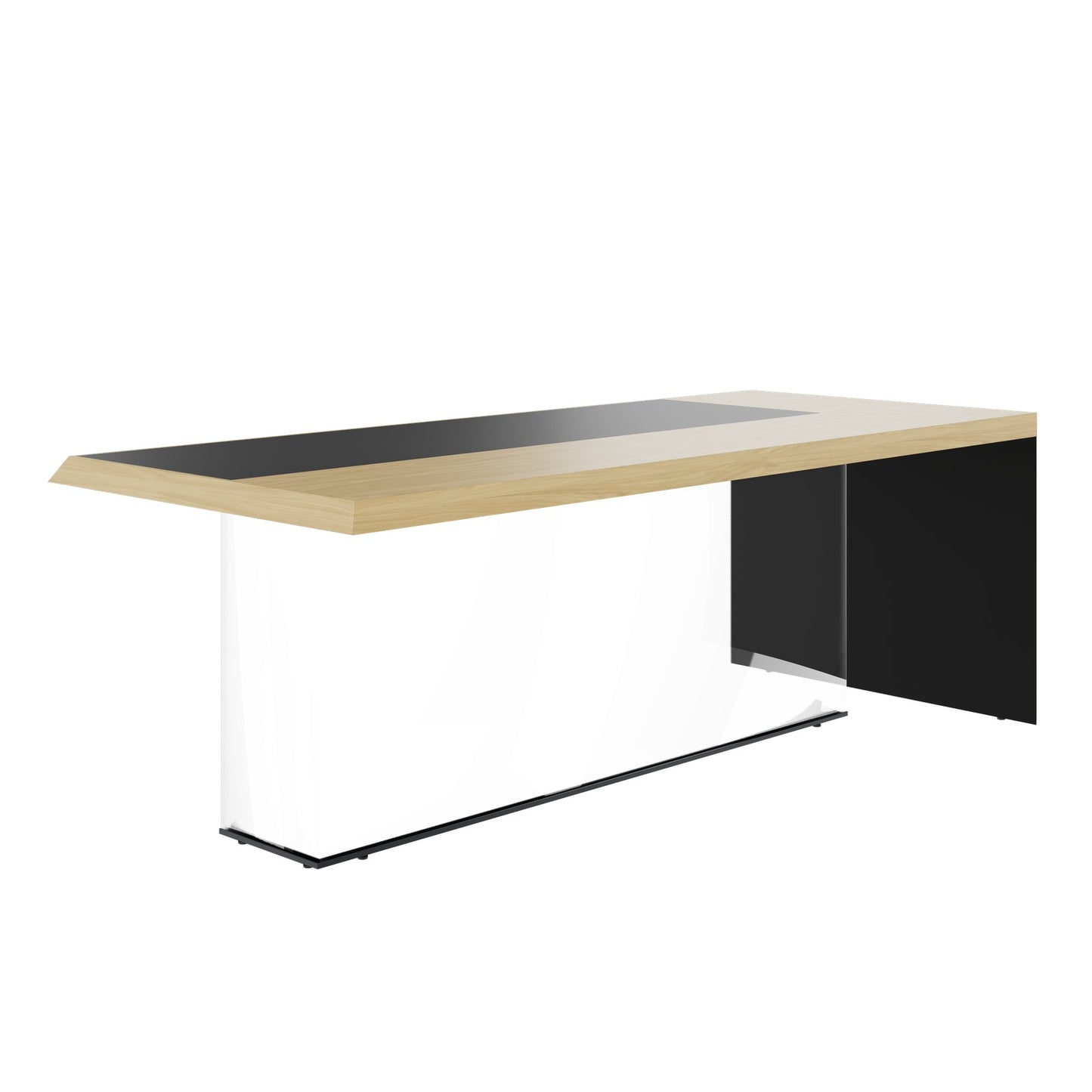 SORANO Chefschreibtisch | 2100 x 730 mm, Seitenwange mit Standfuß