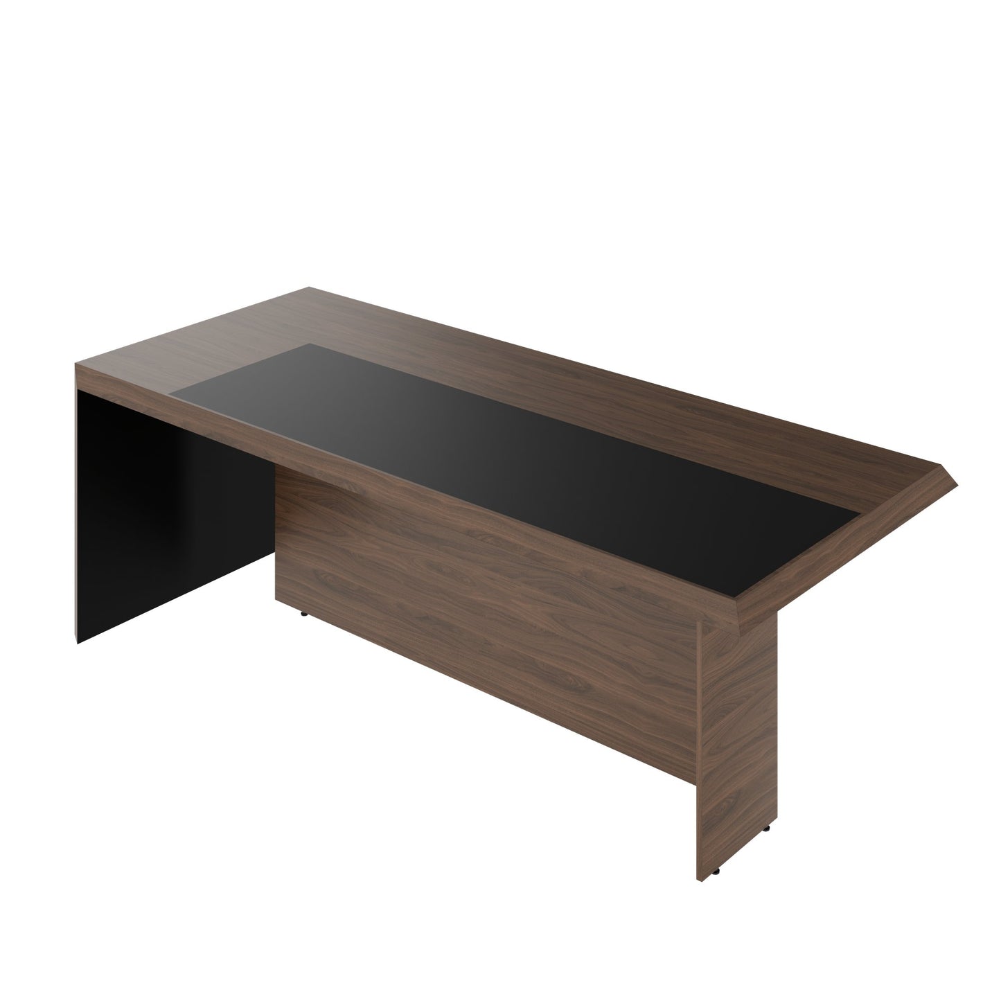 SORANO Chefschreibtisch | 2100 x 730 mm, Seitenwange mit Standfuß