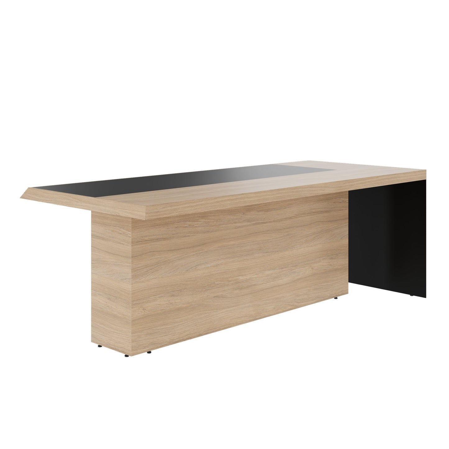 SORANO Chefschreibtisch | 2100 x 730 mm, Seitenwange mit Standfuß