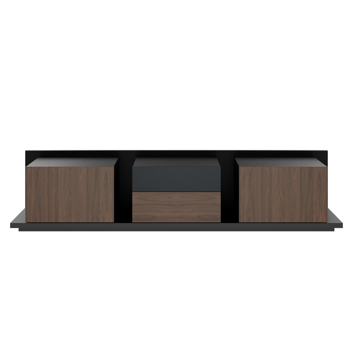 SORANO Lowboard | 2400 x 525 mm, Türen mit Push-to-Open - 3 Lightbox Main Image