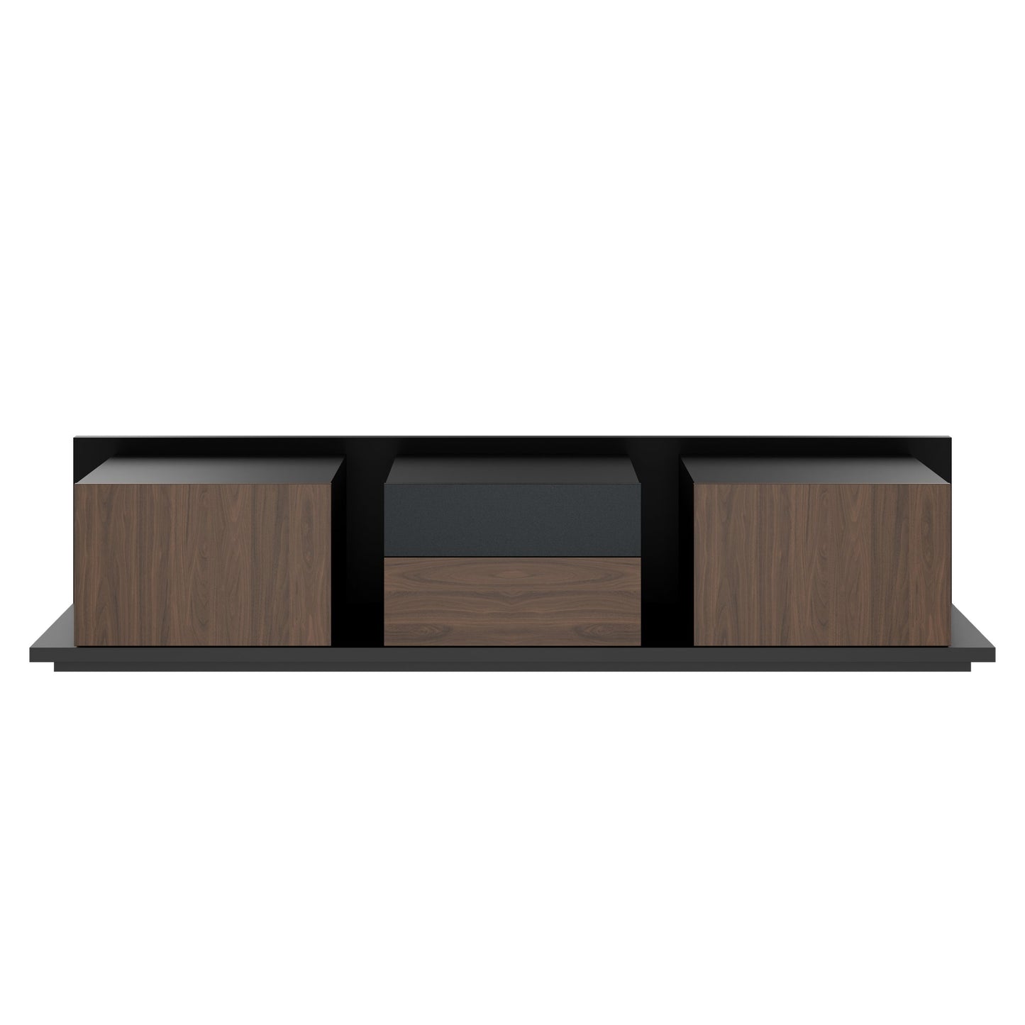 SORANO Lowboard | 2400 x 525 mm, Türen mit Push-to-Open