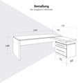 STRATEGO Chefschreibtisch | 2300 x 1720 mm, Integriertes Lowboard, Wildeiche - 10 Thumbnail Image
