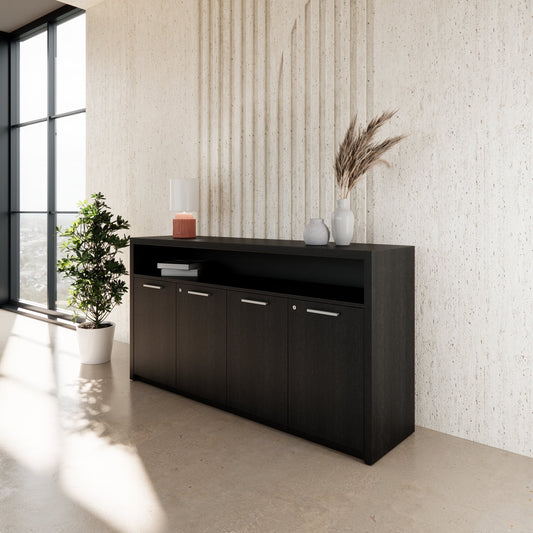 STRATEGO Sideboard | 1680 x 890 mm, Dunkle Eiche