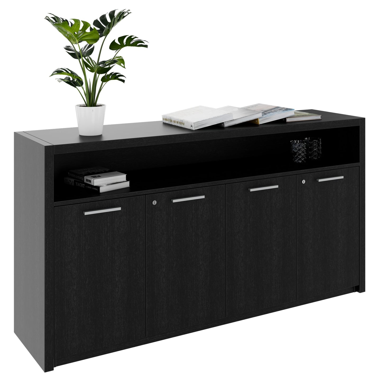 STRATEGO Sideboard | 1680 x 890 mm, Dunkle Eiche