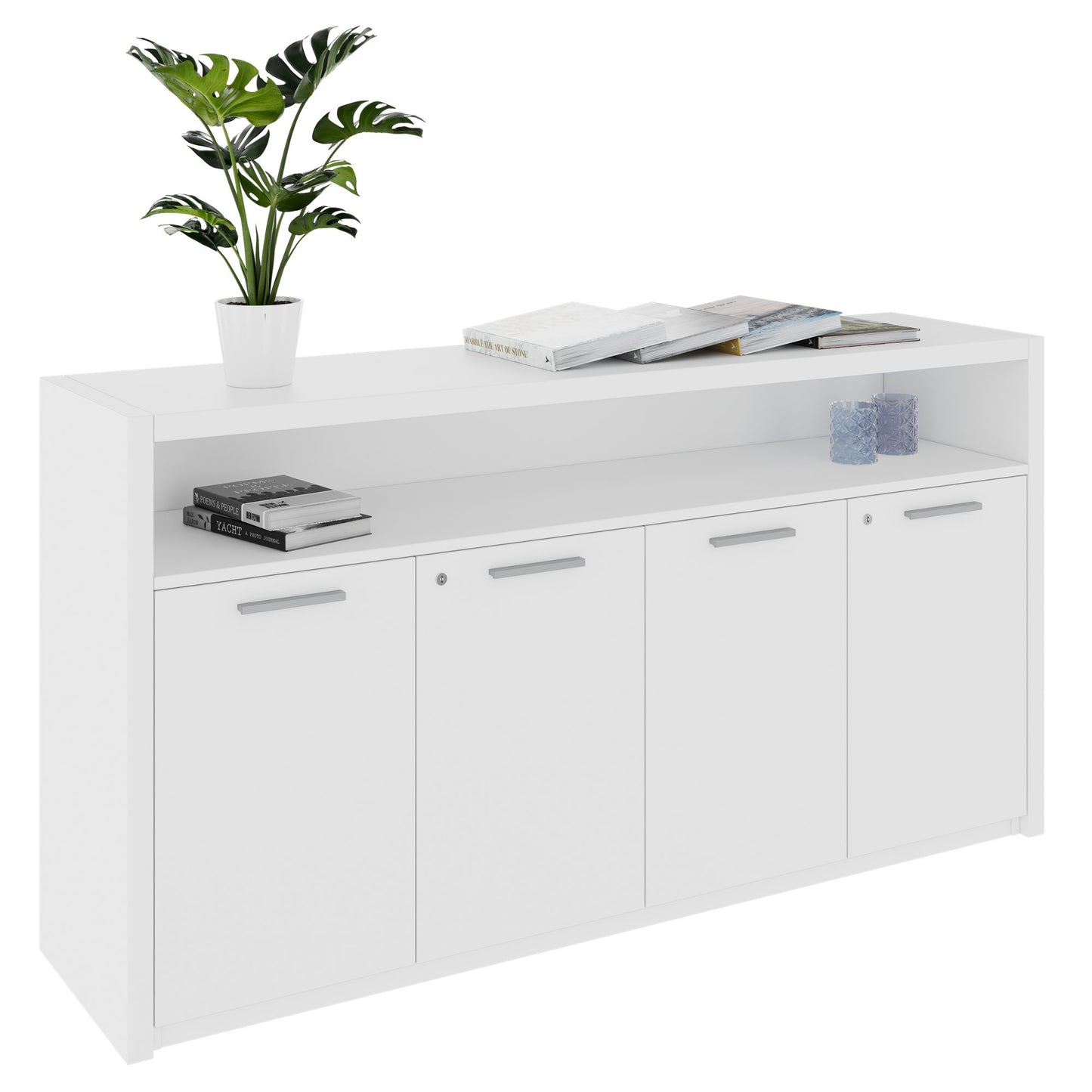 STRATEGO Sideboard | 1680 x 890 mm, Weiß