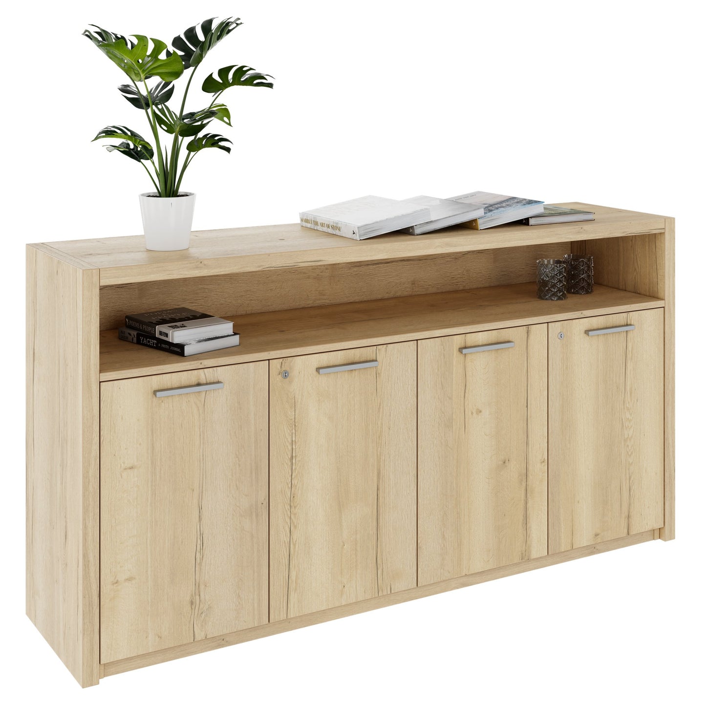 STRATEGO Sideboard | 1680 x 890 mm, Wildeiche