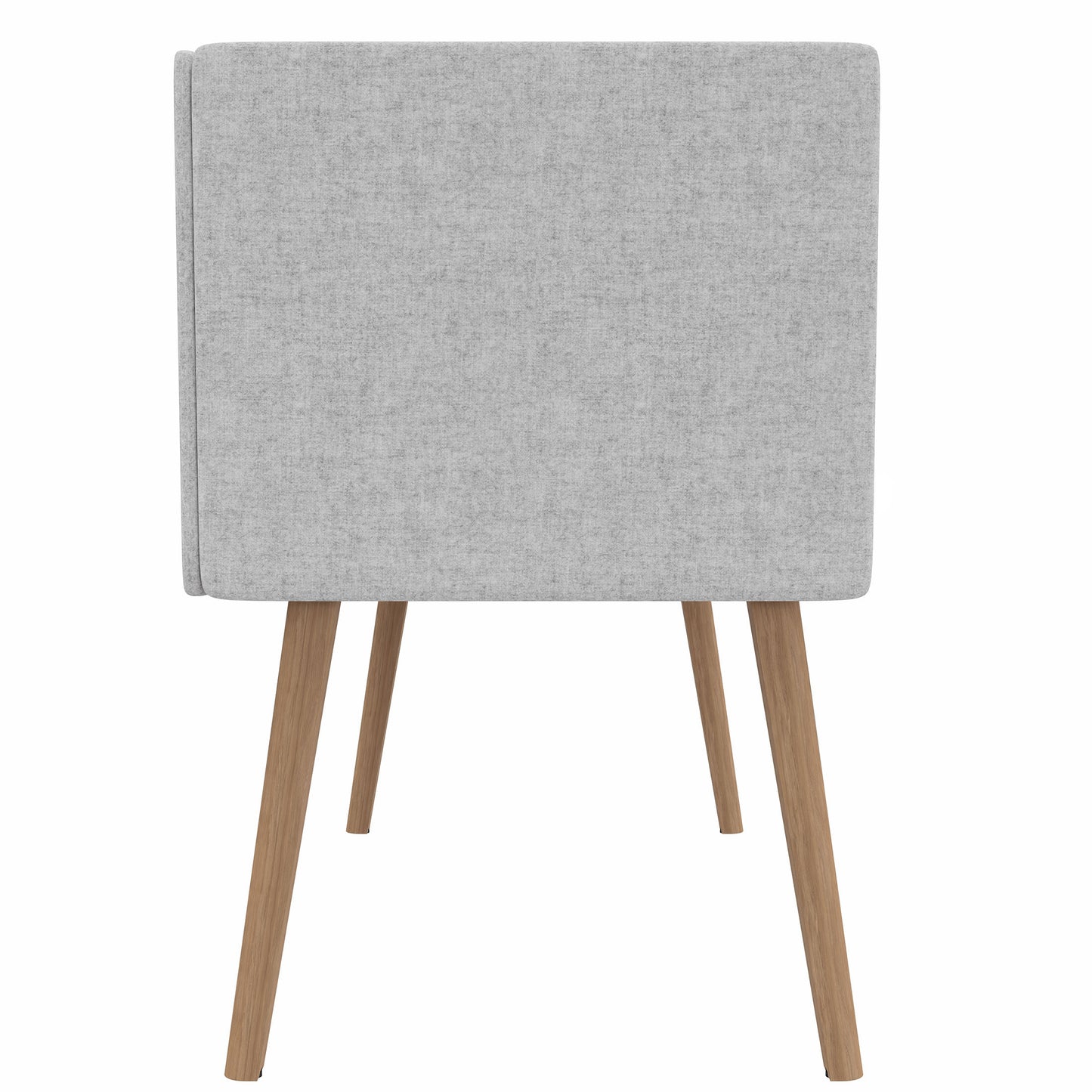 Panneau latéral acoustique STANLY DESK | Housse en laine insonorisante hauteur 600 mm VELITO - gris clair chiné