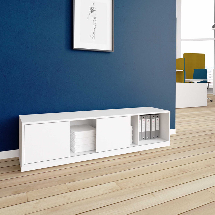 CHOICE Schiebetürenschrank | 1 OH, 1600 x 410 mm, Weiss