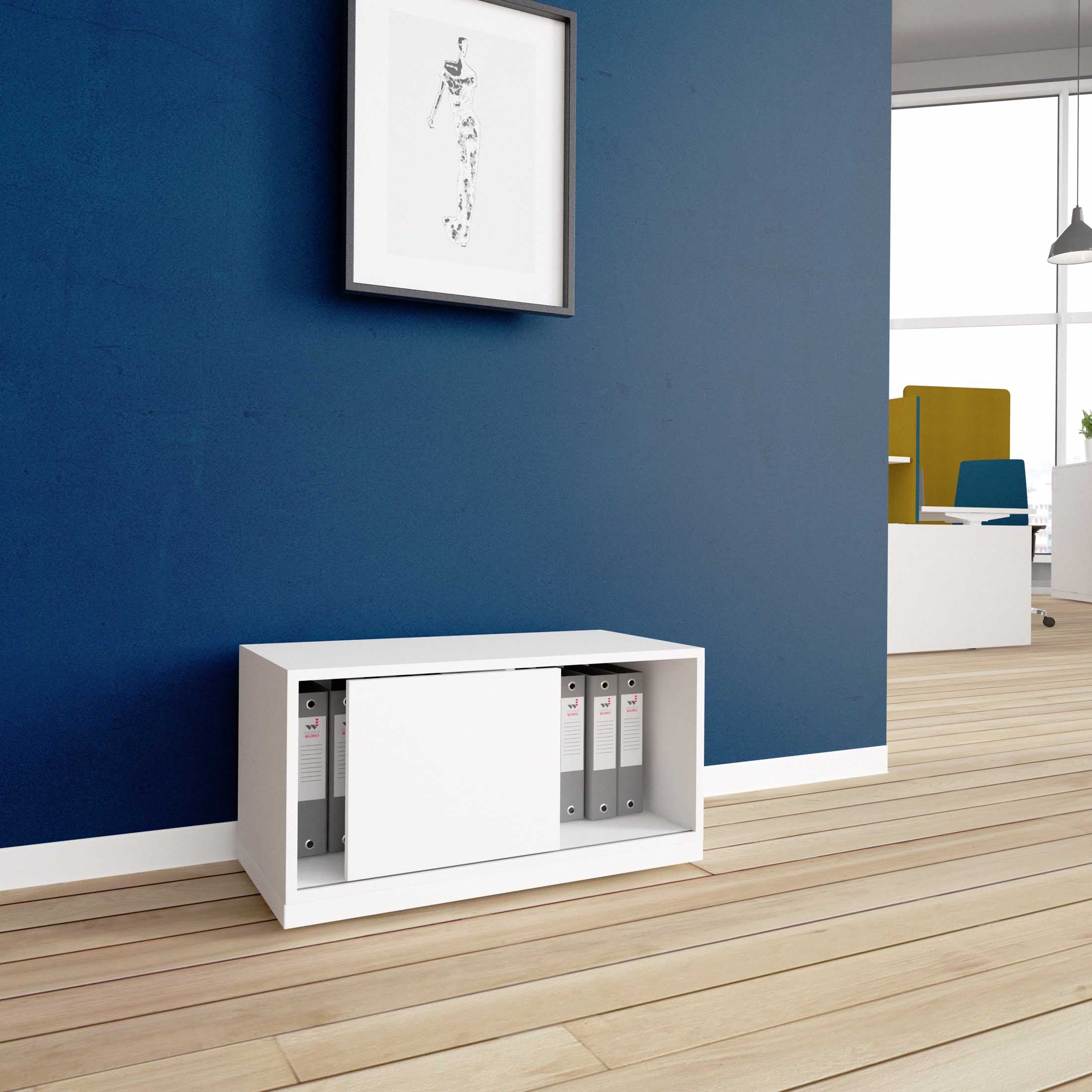 CHOICE Armoire de porte coulissante | 1 oh, 800 x 410 mm, blanc