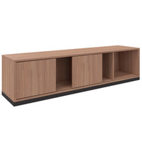 CHOICE Sliding door cabinet | 1 oh, 1600 x 410 mm, amber oak