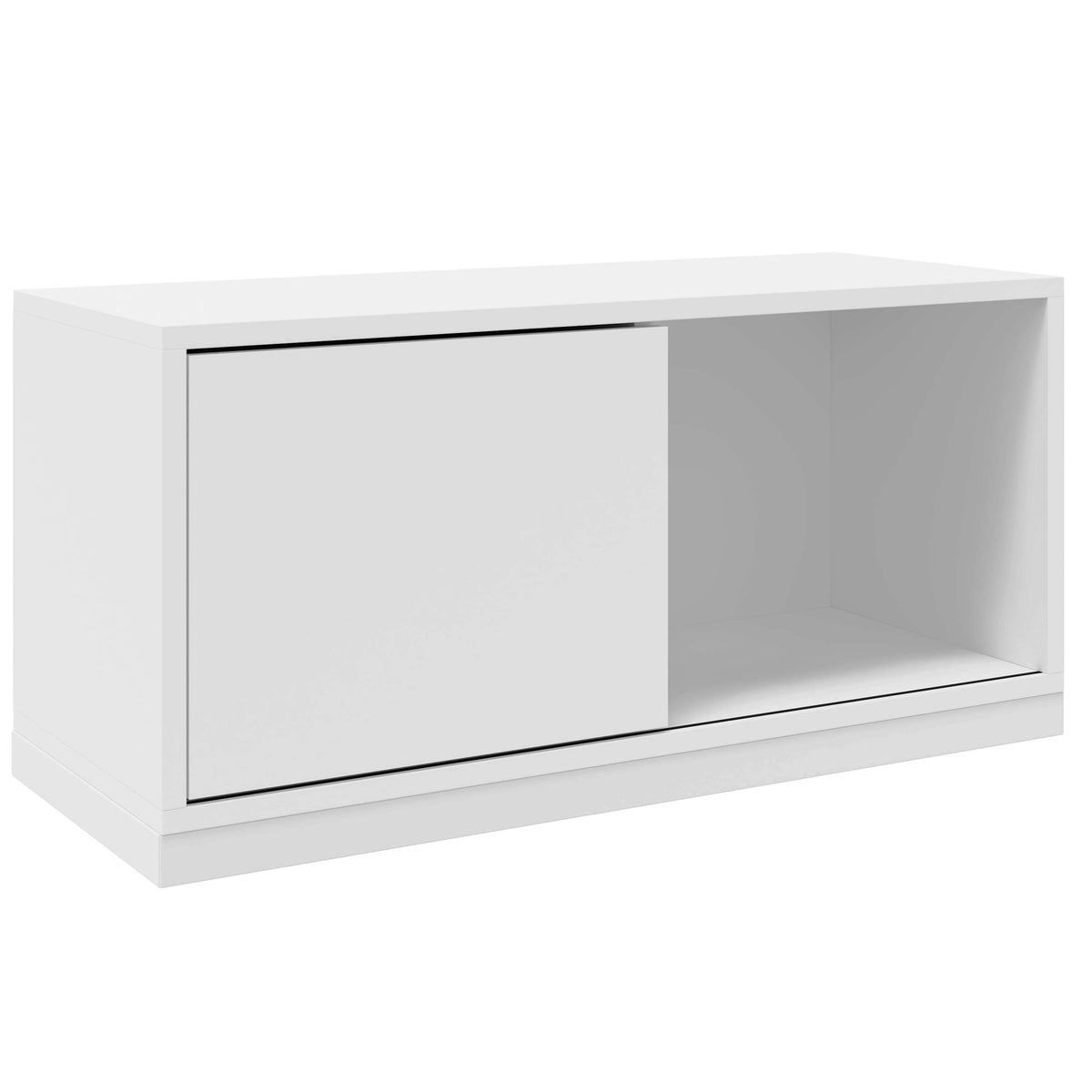 CHOICE Schiebetürenschrank | 1 OH, 800 x 410 mm, Weiß - 2 Lightbox Main Image