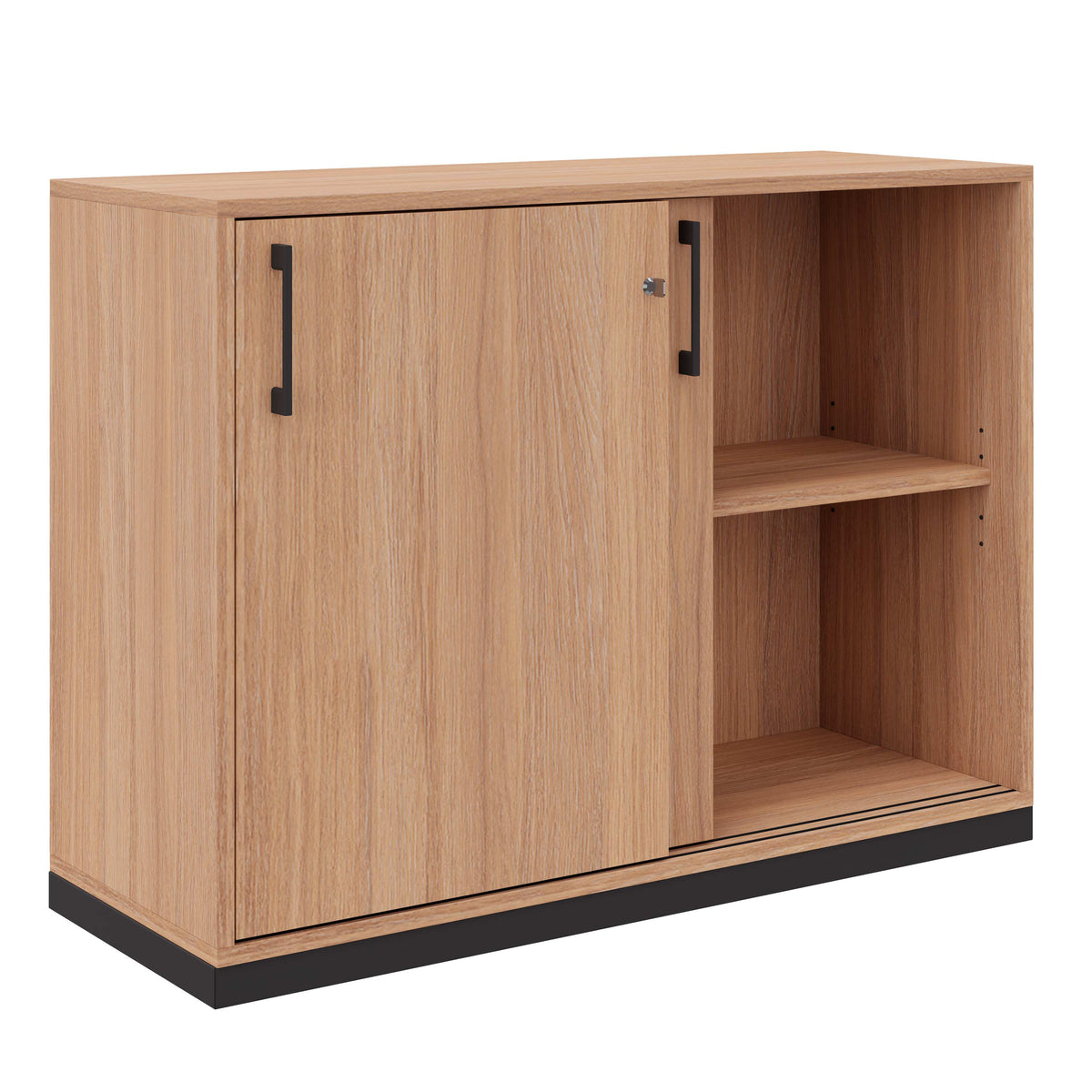 CHOICE Armadio con ante scorrevoli | 2 OH, 1000 x 760 mm, rovere color ambra  - 2 Lightbox Main Image
